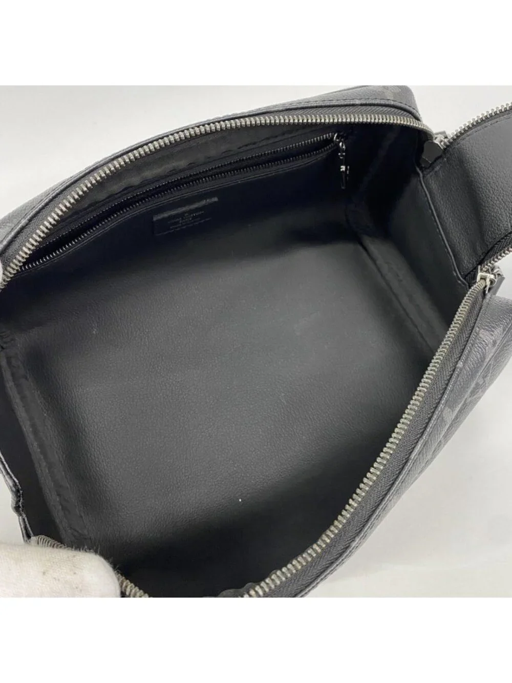 Louis Vuitton Handbag Monogram Eclipse Dopp Kit Black